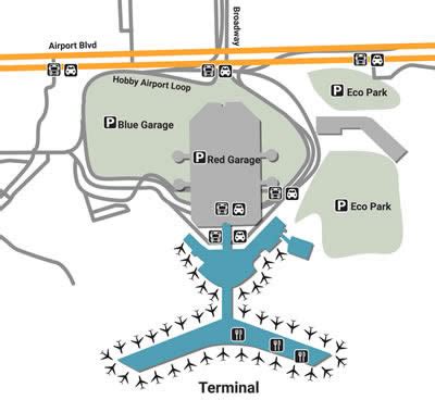 Houston Hobby Airport Terminal Map