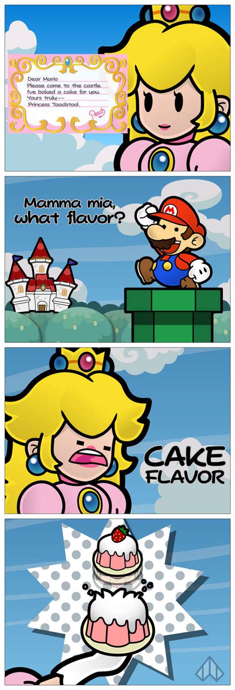 New Paper Mario: Cake Flavor by Nelde on DeviantArt