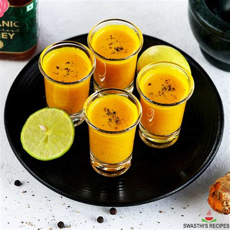 Turmeric Shot Recipe - Swasthi's Recipes