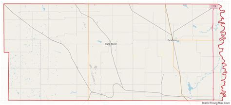 Map of Walsh County, North Dakota