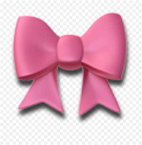 Bow Pinkbow Pinkemoji Emoji Emojibow - Bow,Bow Emoji Transparent - Free ...