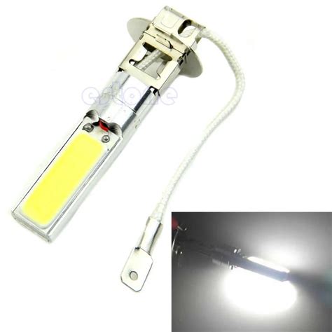 Super Bright White LED H3 COB Light Bulb Fog Running Light Bulb ...