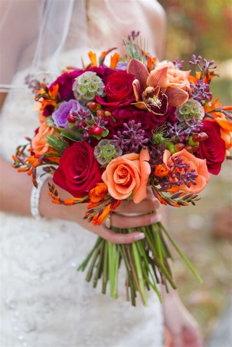 ️ 50 Fall Wedding Bouquets for Autumn Brides - Hi Miss Puff