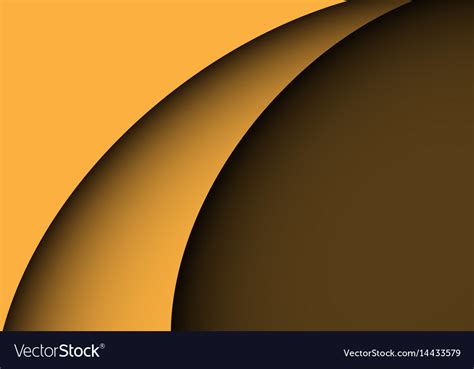 Abstract yellow curve shape luxury Royalty Free Vector Image