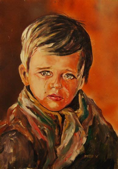 Portrait of a crying boy. V. PELED - Artelista.com