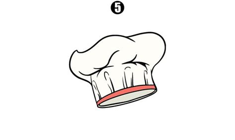 Chef Hat Drawing - A Step By Step Guide - Cool Drawing Idea