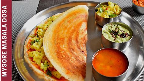 Mysore Masala Dosa ,Crispy and Tasty South Indian Hotel Style Recipe ...