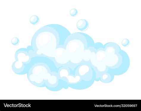 Soap suds with bubbles Royalty Free Vector Image