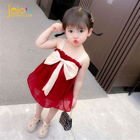 JOJO'S ADVENTURE Korean version Girls' dresses summer child little girl ...