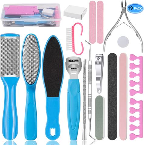 EAONE Professional Pedicure Tools Set 20 in 1, Foot Care Kit Stainless ...