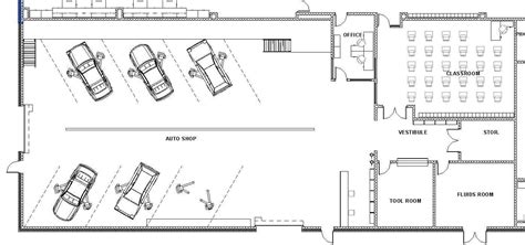 Automotive Workshop Floor Plan Layout - floorplans.click