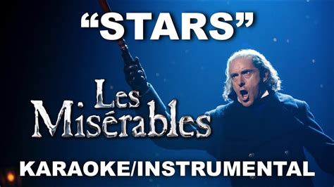 "Stars" - Les Misérables [Karaoke/Instrumental w/ Lyrics] - YouTube