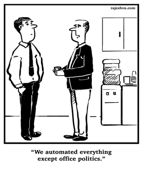 Automation And Office Politics | Cartoons - RAJESHVU.COM