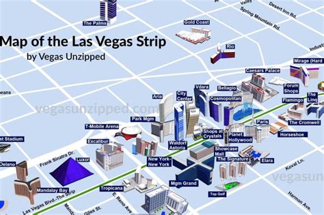 Las Vegas Casino Maps 2024 - 3D Strip & Hotel Property Maps