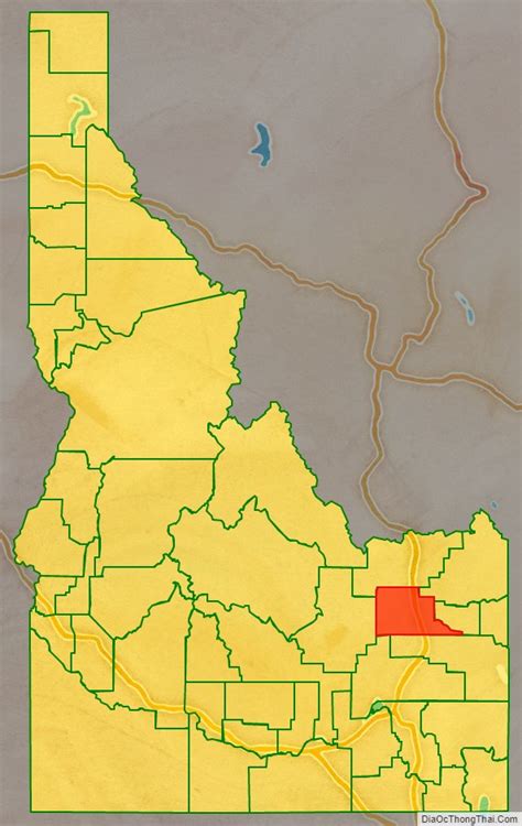 Map of Jefferson County, Idaho - Thong Thai Real