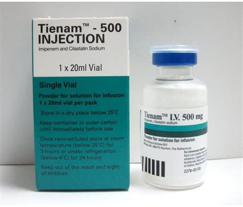 Tienam 500mg Vial - Rosheta Saudi Arabia