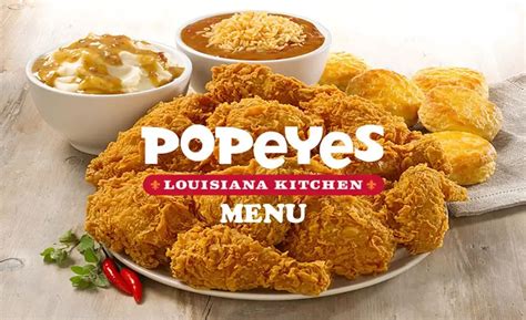 Popeyes Menu With Pricing, Joy of the Best Taste Menu at Popeyes Chicken