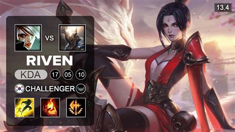 Riven vs Pantheon Top - KR Challenger - Patch 13.4 Season 13 - YouTube