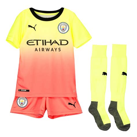 Puma Official Kids Manchester City FC Third Mini Football Full Kit 2019 ...