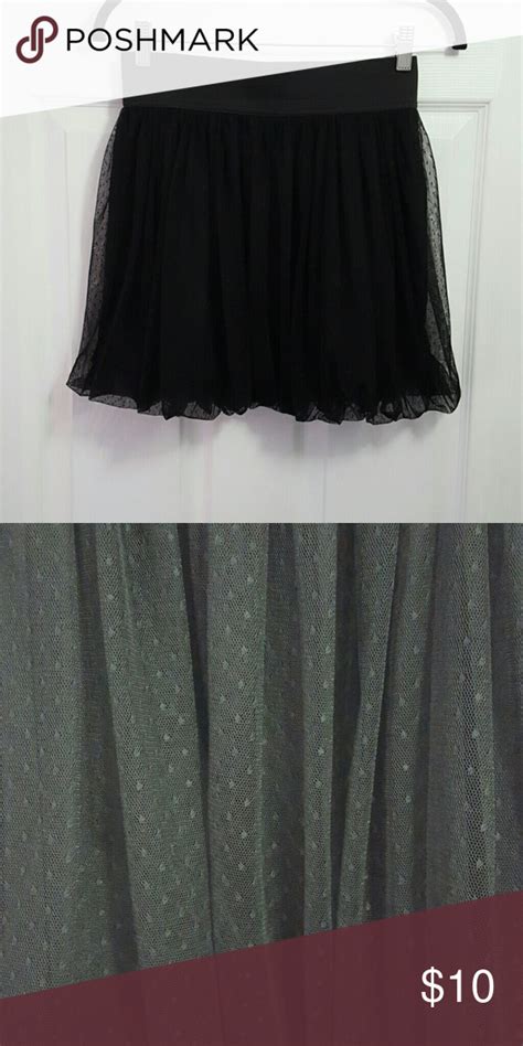 Black bubble skirt Black bubble mini skirt, sheer fabric with a dot ...