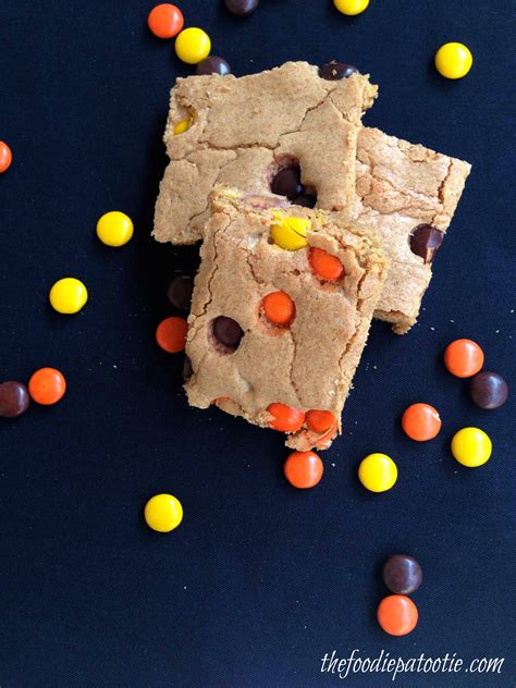 National Blonde Brownie Day | Reese's Pieces Blonde Brownies