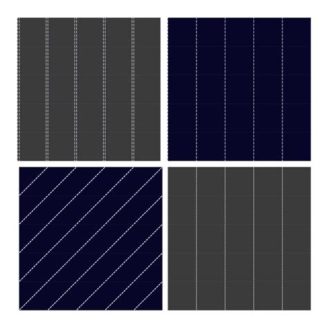 Pinstripe Collection Seamless Pattern Set Vector 17393222 Vector Art at ...