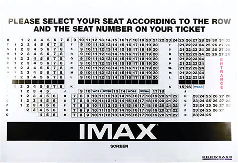 Showcase Cinema de Lux Bluewater – IMAX Seating Plan. - Cinema Treasures