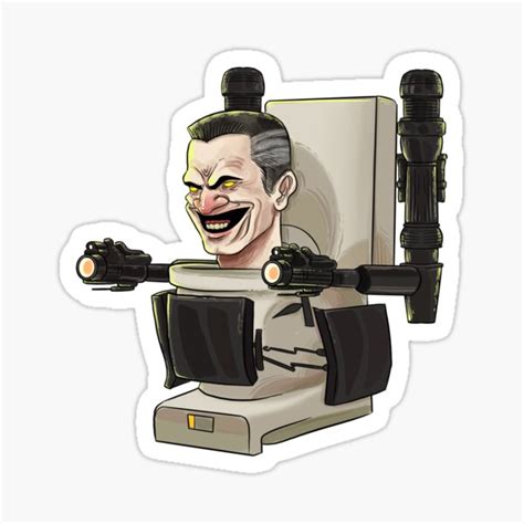 "Skibidi Toilet G man" Sticker for Sale by DrawForFunYt | Redbubble