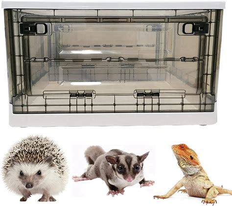 Amazon.com : Portable Hedgehog Cage Carrier with Wheels and Handles ...