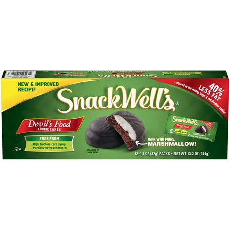 SnackWell's® Devil's Food Cookie Cakes 12-1.1 oz. Packs - Walmart.com ...