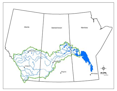 Saskatchewan River Map