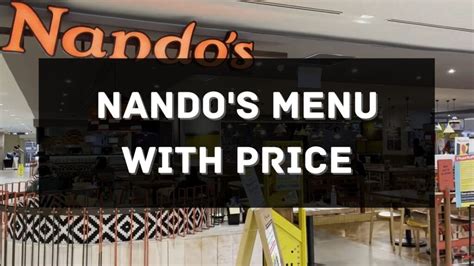 Nando's Menu with Price 2024 Singapore [UPDATED]