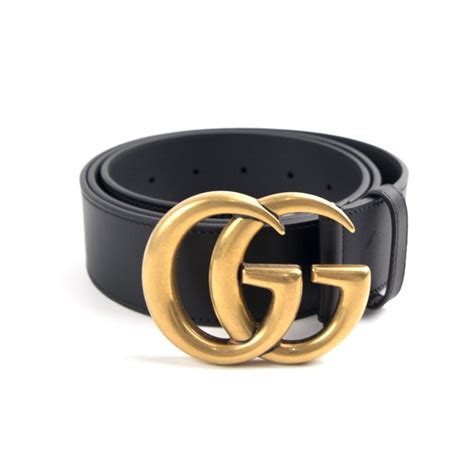 Gucci Gg Buckle Leather Belt | semashow.com