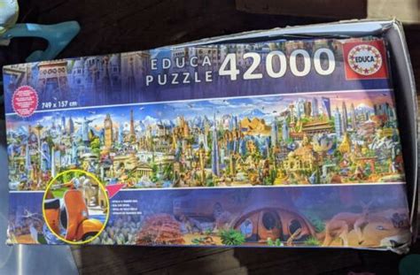 NEW 42000 pieces Educa Around the World Jigsaw Puzzle (box damaged/read ...