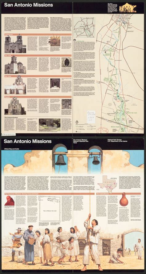 San Antonio missions : official map and guide | Library of Congress