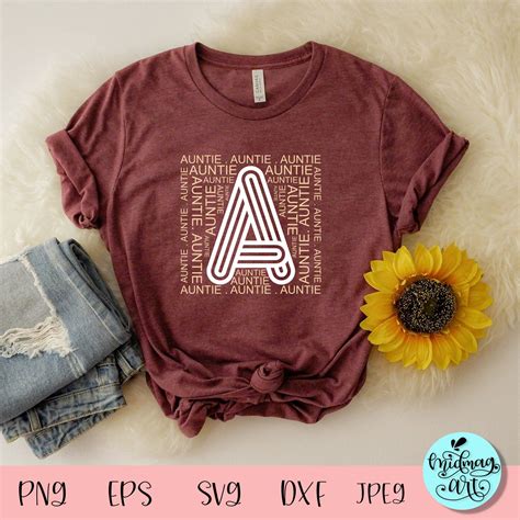 Auntie svg auntie squad svg blessed auntie svg aunt svg | Etsy