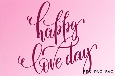 Happy Love Day – Quote Design Graphic by QM GRAPHICS · Creative Fabrica