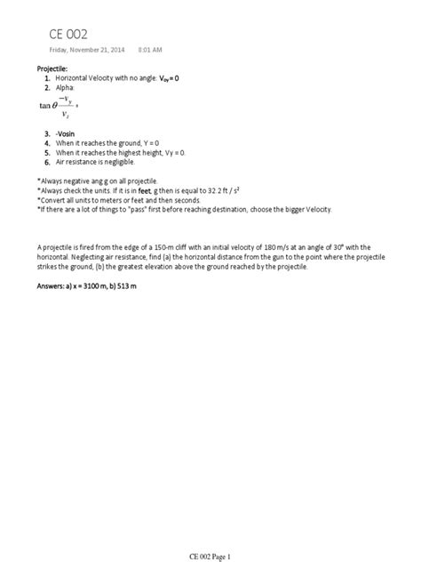 Dynamics of Rigid Bodies CE 002 (TIP Reviewer) | PDF | Rotation Around ...