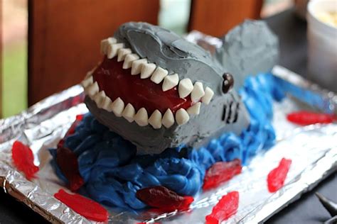 our shark cake | Cake, Desserts, Shark cake