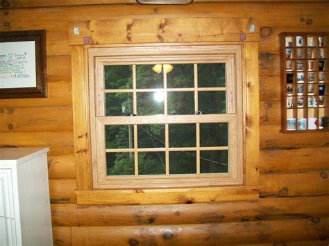 Replacement Windows - New Windows and Door on Beautiful Log Cabin in ...