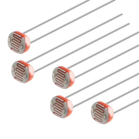 5pcs Photoresistor LDR 5mm Light-Dependent Resistor Sensor GL5537 ...