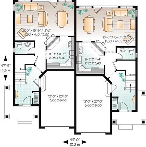 Duplex Blueprints 2 Bedroom - Home Design Ideas