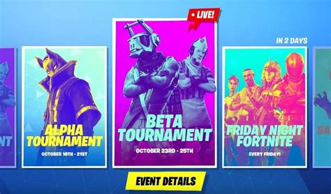 'Fortnite' Tournaments Now Live