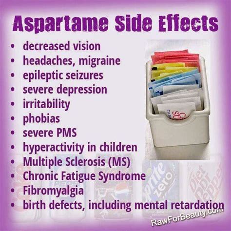 Health & nutrition tips: Aspartame side effects