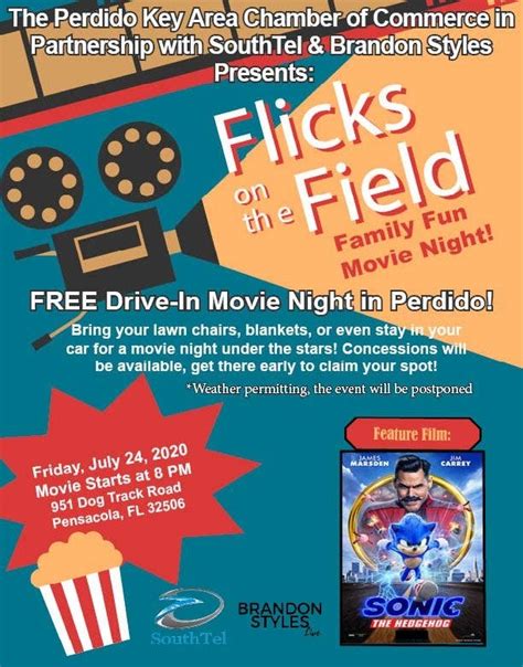 Jul 24 | Flicks on the Field FREE Family drive in movie | Pensacola, FL ...