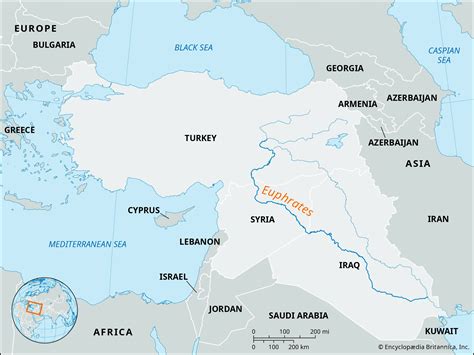 Tigris And Euphrates River Map - Ricca Chloette