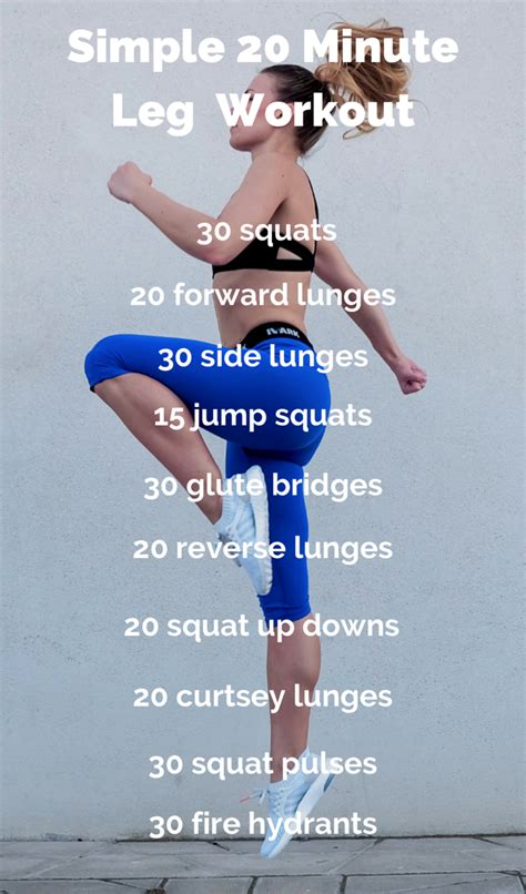 Bodyweight No Equipment Leg Workout