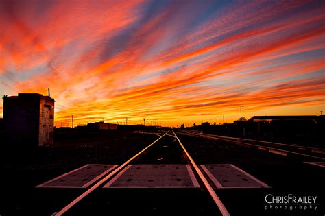 Train Track Sunset