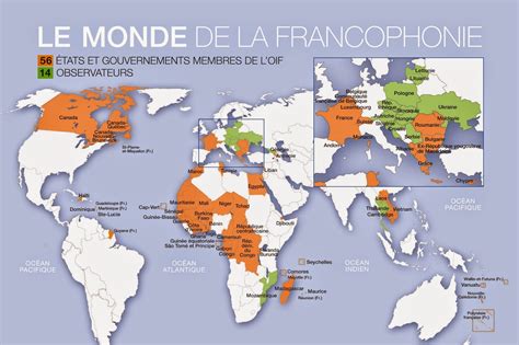 Map of French Speaking Countries Free Printable Maps ~ mapnexus