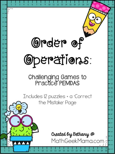 Order of Operations Games | Math Geek Mama